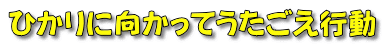 ひかりに向かってうたごえ行動